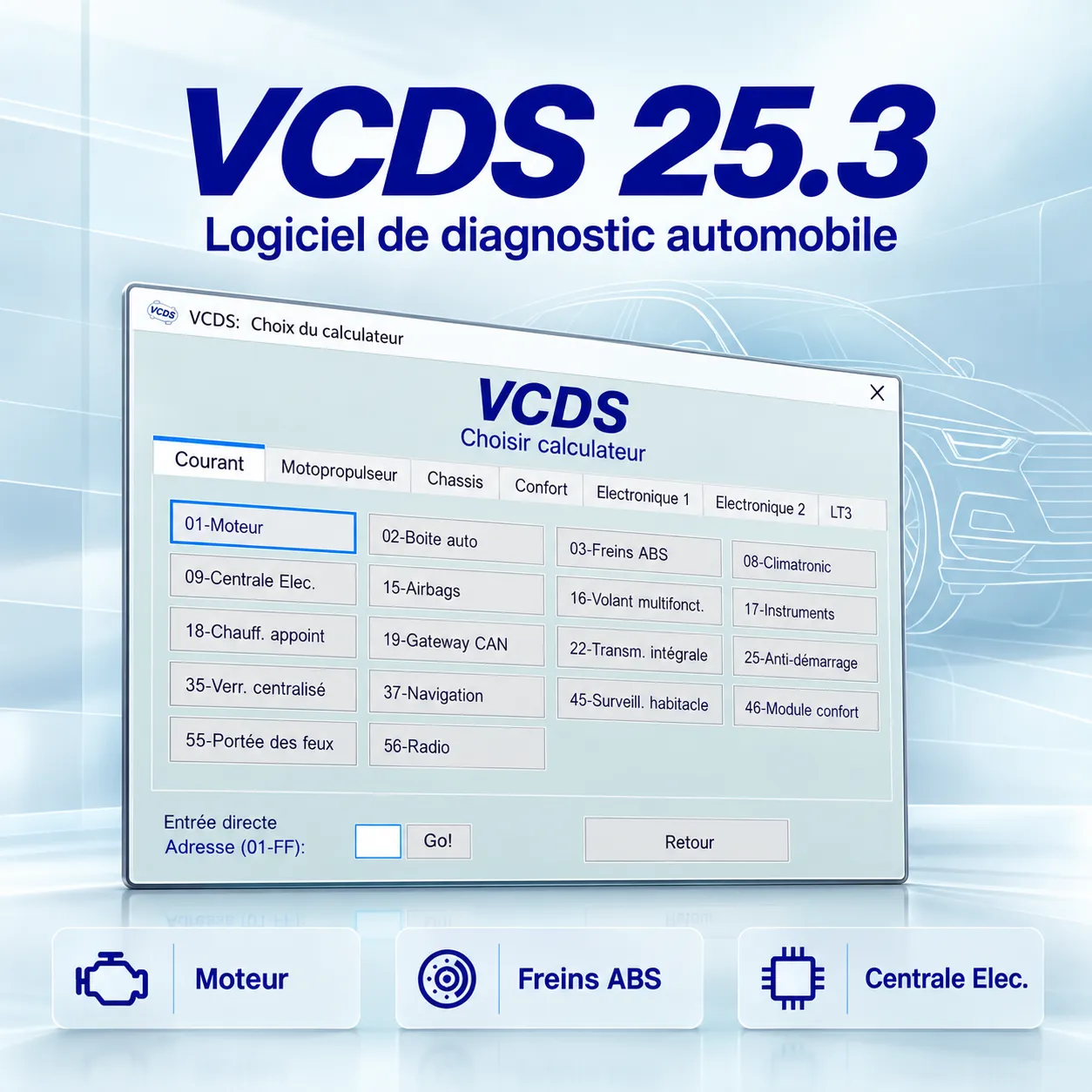 Présentation du logiciel VCDS 25.3
